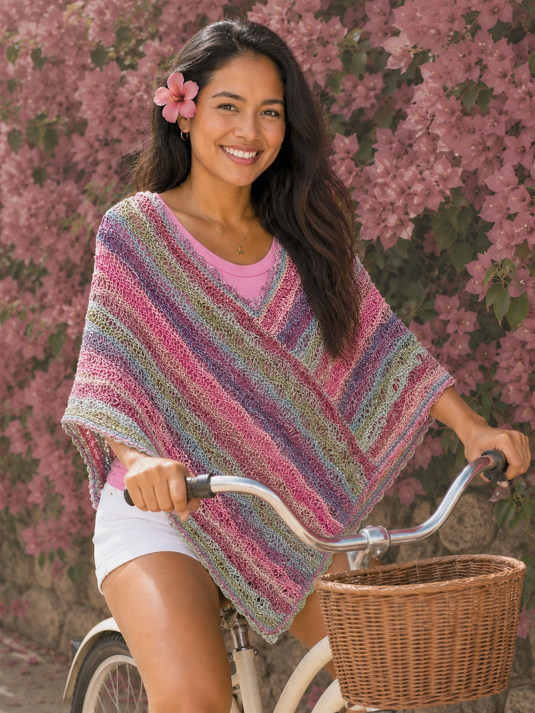 Hand Knit Poncho in Luxury Japanese Yarn – OOAK Small/Medium