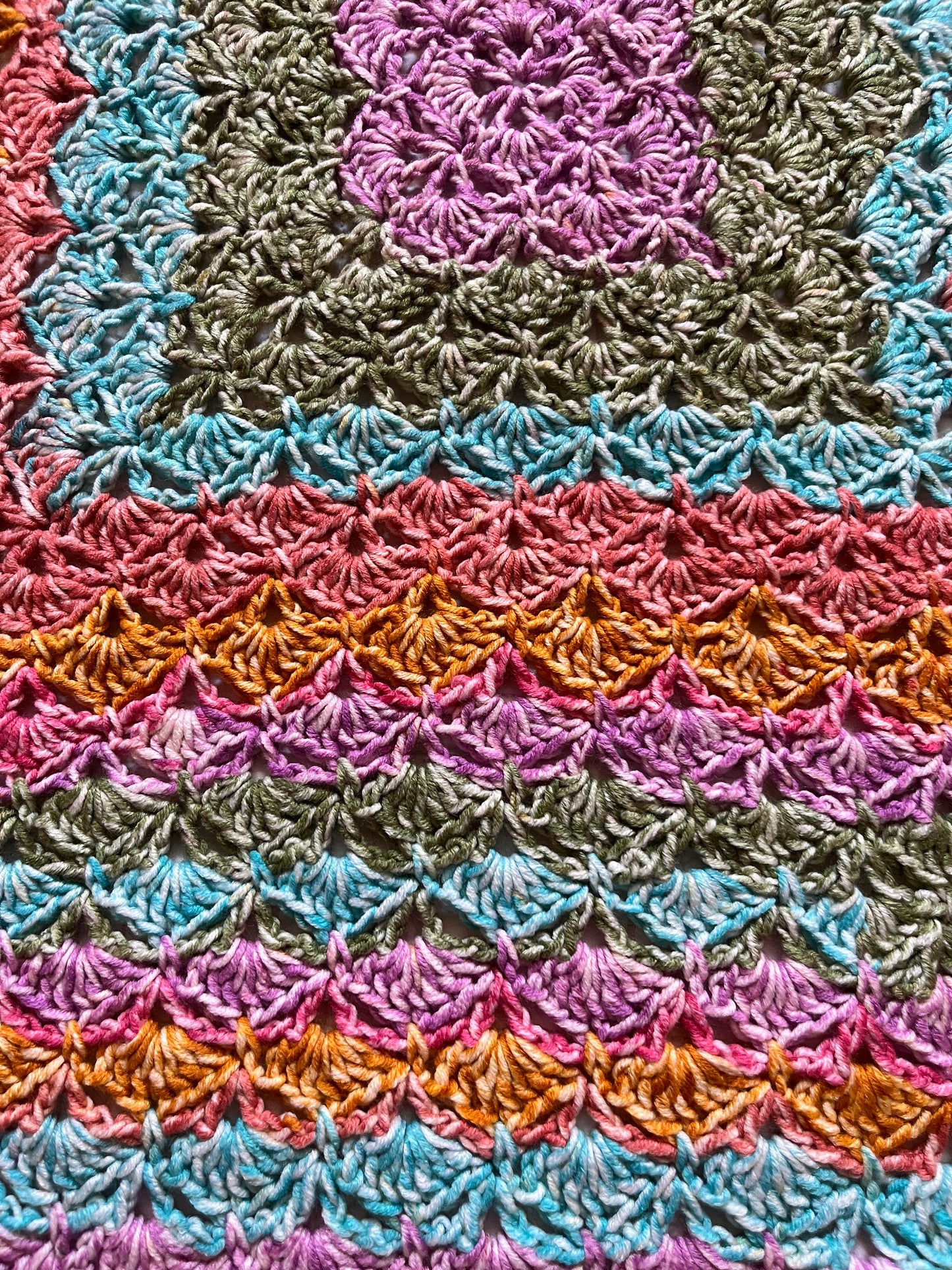 Very Happy Baby Blanket - Hand-made, OOAK - 32" Square