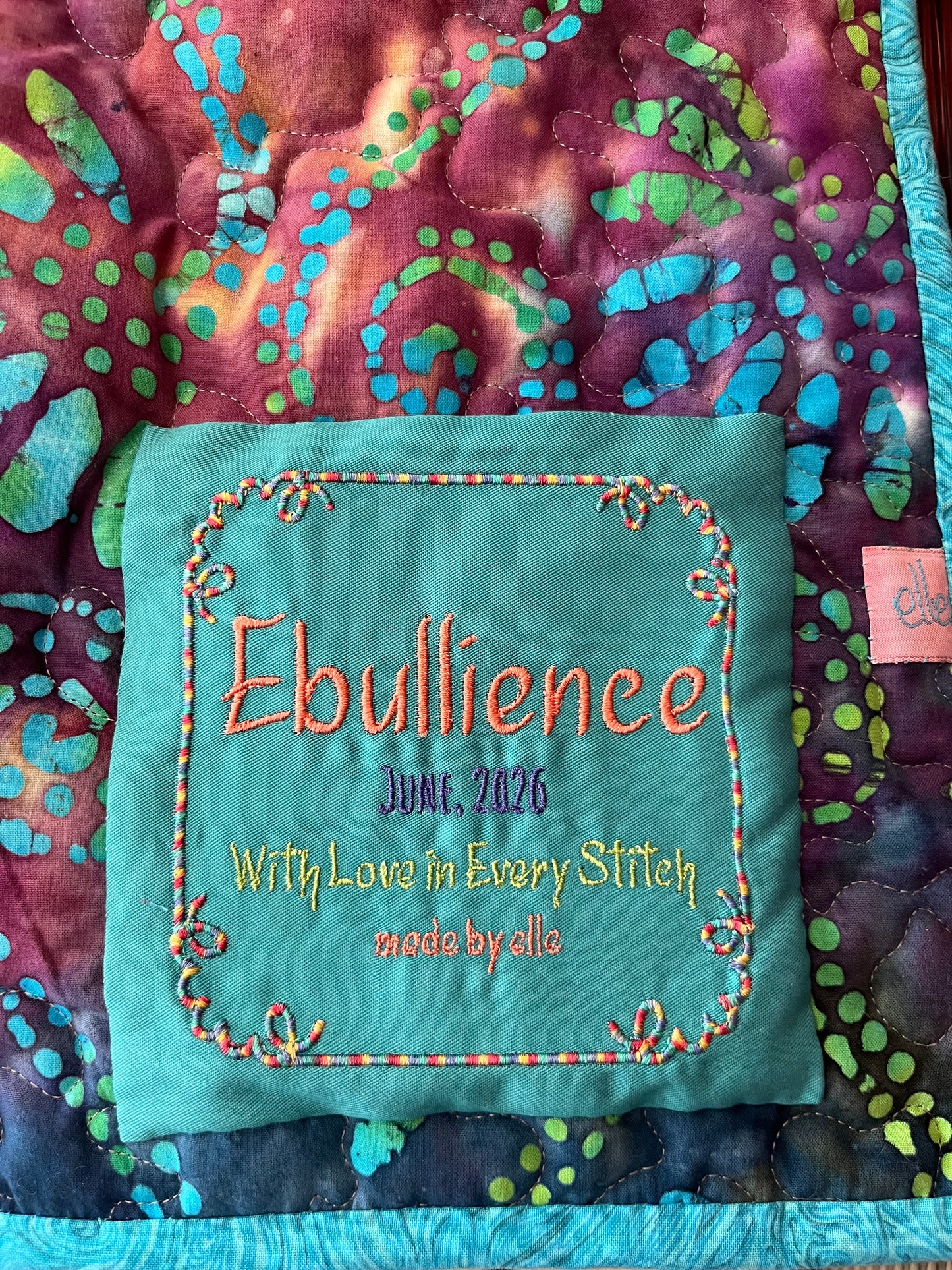 Ebullience Handmade Textile Art Wall Hanging - OOAK - 36" x 29.5"
