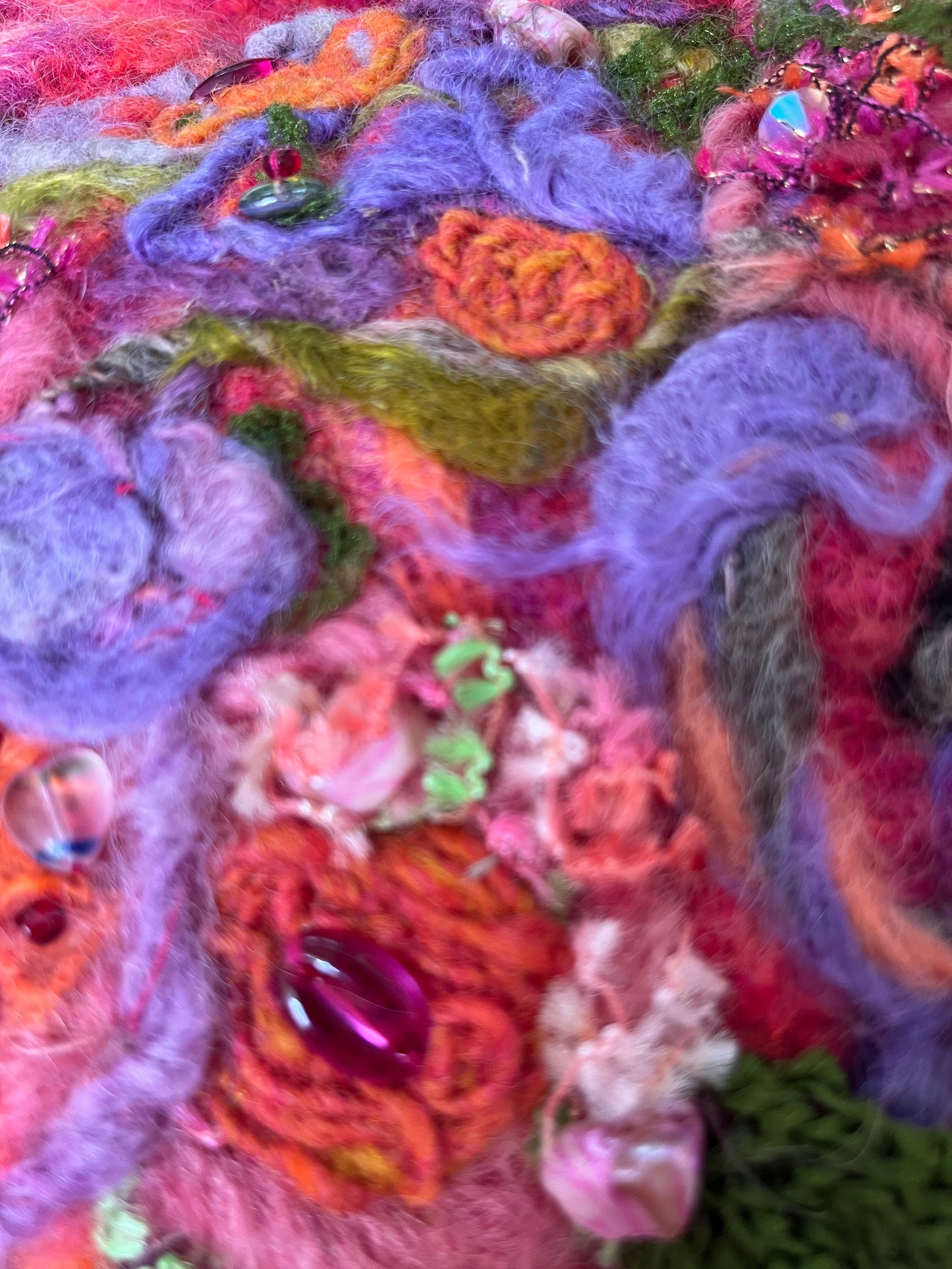Sunset Garden Felted Handbag