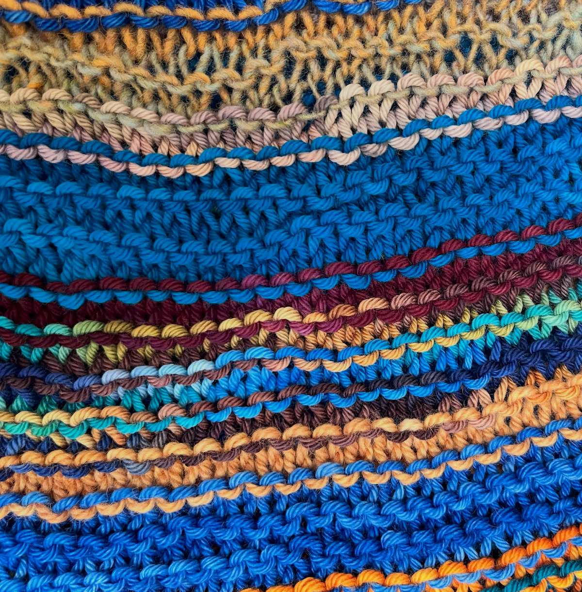 Age of Aquarius Shaman Robe OOAK Hand Knit Ruana