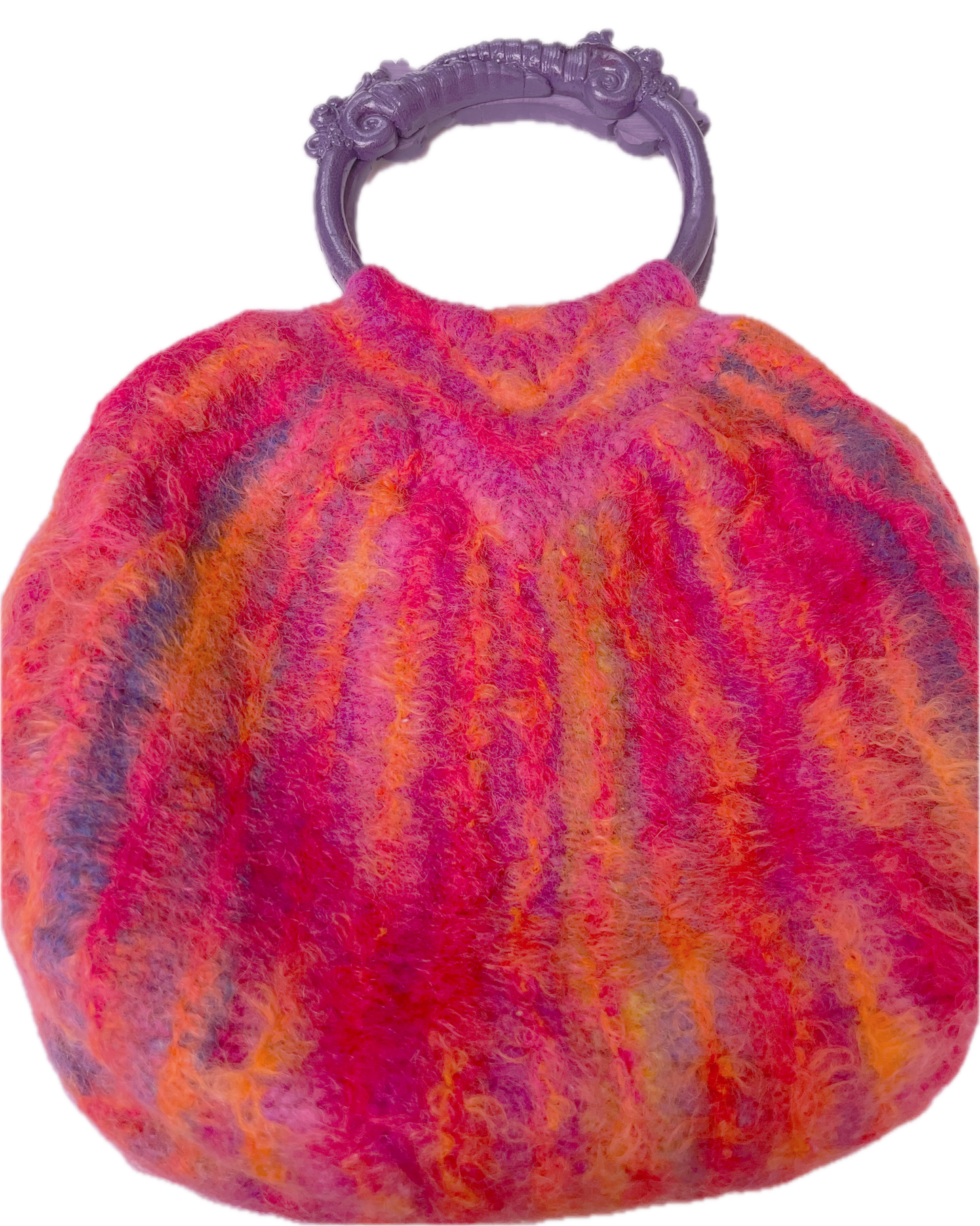 Sunset Garden Felted Handbag